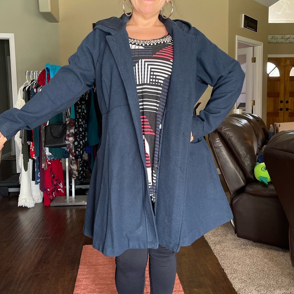 Torrid, Best Jacket Ever, Blue, Perfect Pockets, Plus Size 2x, NEXT FAVORITE